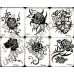 Временные татуировки в ассортименте Waterproof body tattoo stickers